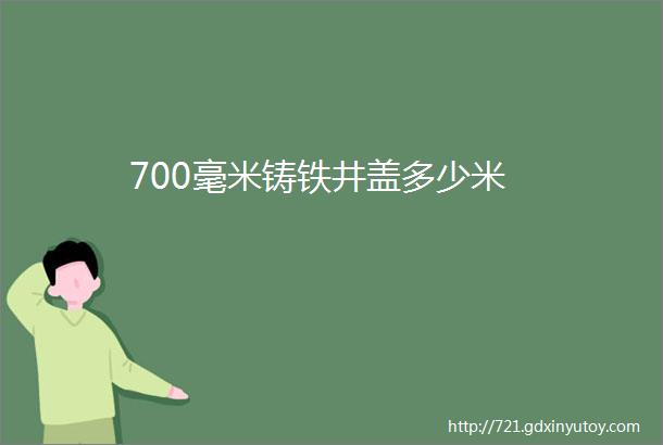 700毫米铸铁井盖多少米